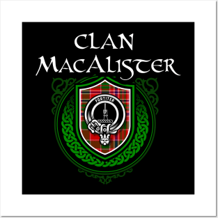 Macalister Surname Scottish Clan Tartan Crest Posters and Art